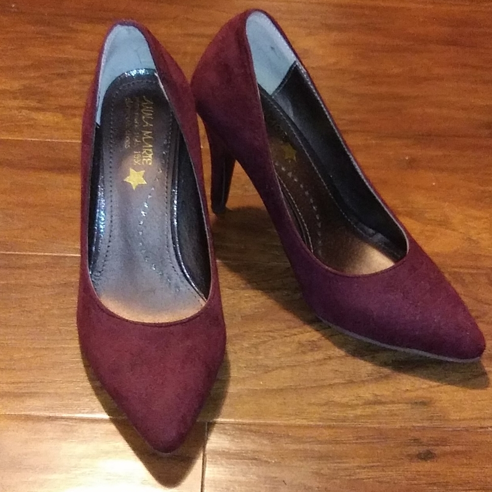 Burgundy heels